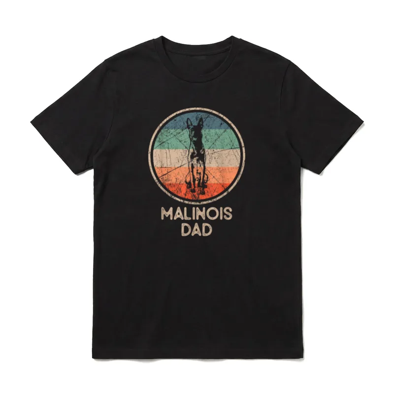 Malinois Dog Vintage Malinois T-Shirt – Klassisches T-Shirt in Schwarz