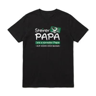 Steirerpapa Steirerbua Steirer Steiermark T-Shirt – Klassisches T-Shirt in Schwarz