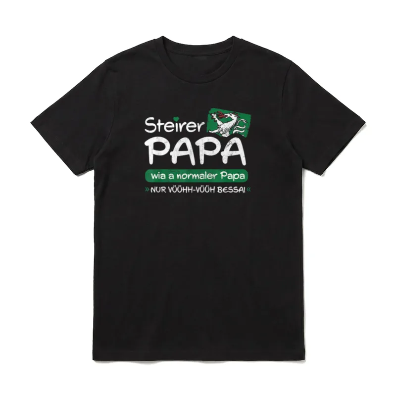 Steirerpapa Steirerbua Steirer Steiermark T-Shirt – Klassisches T-Shirt in Schwarz