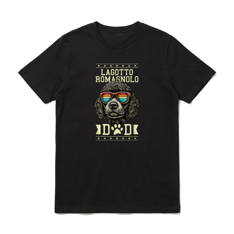 Lagotto Romagnolo Dad T-Shirt – Klassisches T-Shirt in Schwarz