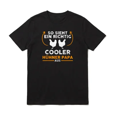 Ein richtig cooles Huhn T-Shirt – Klassisches T-Shirt in Schwarz