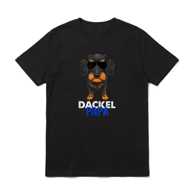 Best Dackel Dad Ever T-Shirt – Klassisches T-Shirt in Schwarz