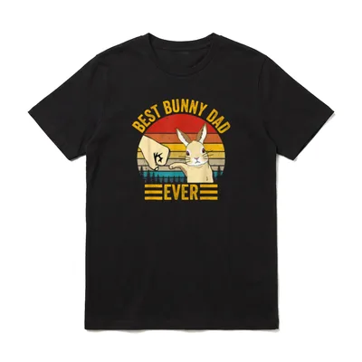 Best Bunny Dad Ever Rabbit T-Shirt – Klassisches T-Shirt in Schwarz
