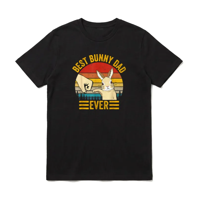Best Bunny Dad Ever Rabbit T-Shirt – Klassisches T-Shirt in Schwarz