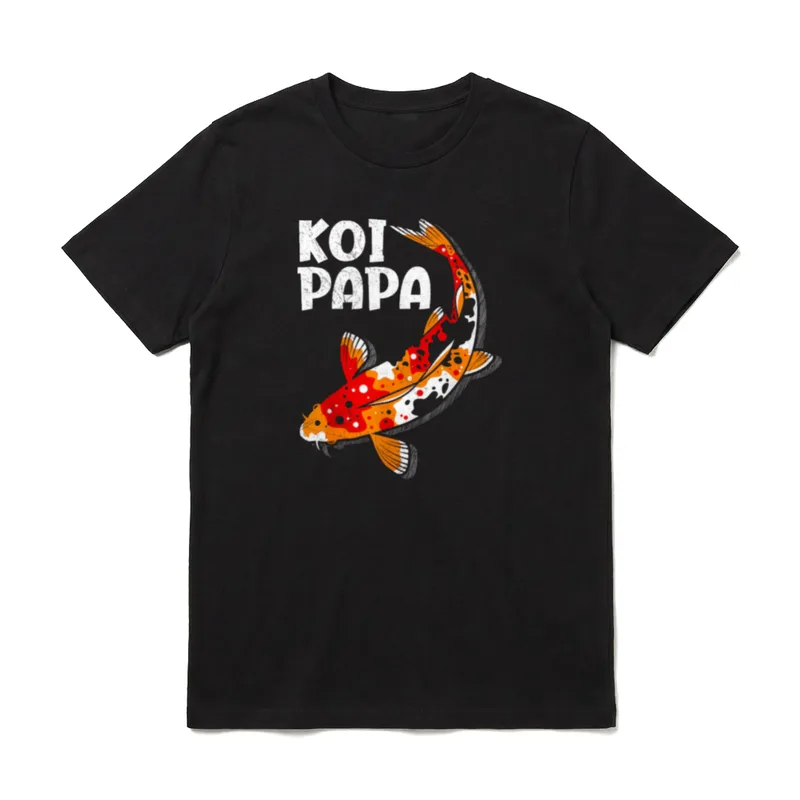 Koi Papa Koi Teich Papa Sprüche & Geschenke T-Shirt – Klassisches T-Shirt in Schwarz