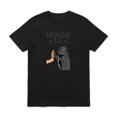 Frenchie Dad Französische Bulldogge Papa T-Shirt – Klassisches T-Shirt in Schwarz
