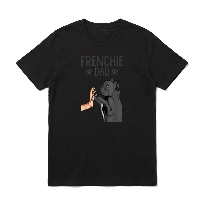 Frenchie Dad Französische Bulldogge Papa T-Shirt – Klassisches T-Shirt in Schwarz
