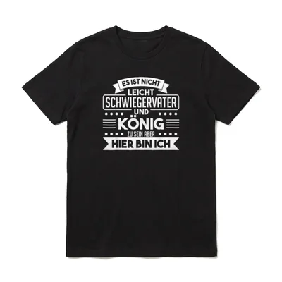 Schwiegervater Schwiegereltern Schwiegerpapa Spruch T-Shirt – Klassisches T-Shirt in Schwarz