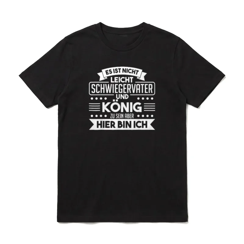 Schwiegervater Schwiegereltern Schwiegerpapa Spruch T-Shirt – Klassisches T-Shirt in Schwarz