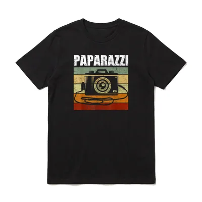 Paparazzi Kamera-Liebhaber Fotograf Papa T-Shirt – Klassisches T-Shirt in Schwarz