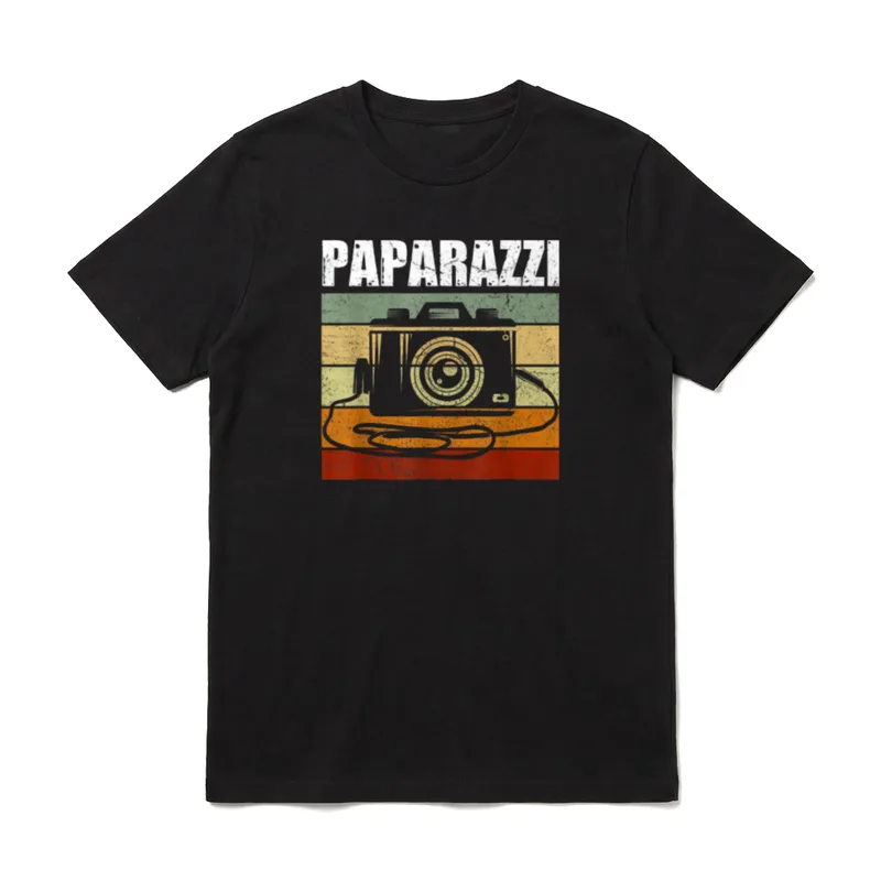 Paparazzi Kamera-Liebhaber Fotograf Papa T-Shirt – Klassisches T-Shirt in Schwarz
