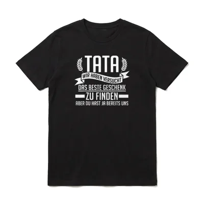 Polnisch Papa Tata Pole T-Shirt – Klassisches T-Shirt in Schwarz