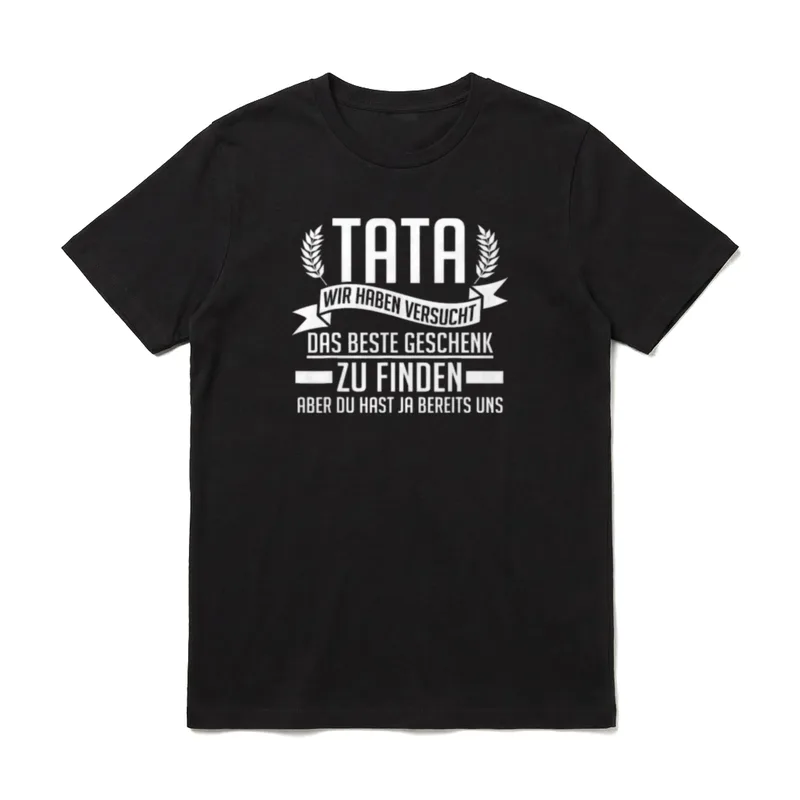 Polnisch Papa Tata Pole T-Shirt – Klassisches T-Shirt in Schwarz