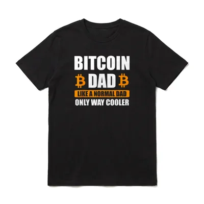 Bitcoin Papa BTC T-Shirt – Klassisches T-Shirt in Schwarz