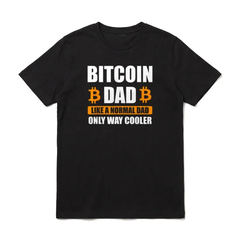 Bitcoin Papa BTC T-Shirt – Klassisches T-Shirt in Schwarz