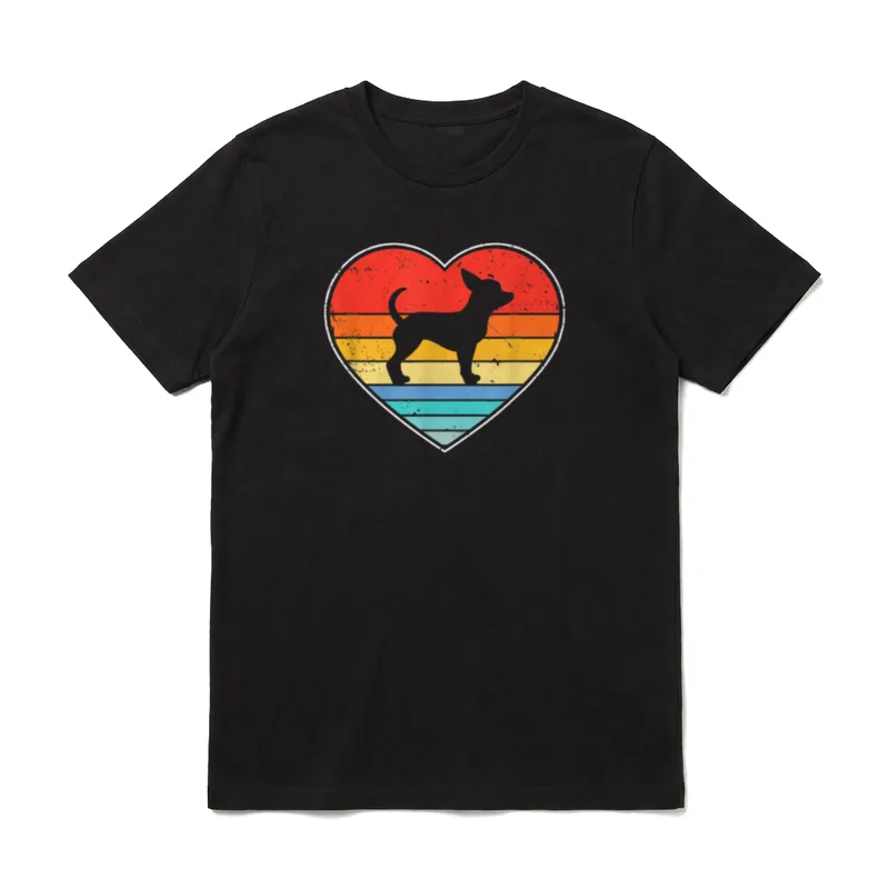 Retro Chihuahua Men Women Kids T-Shirt – Klassisches T-Shirt in Schwarz