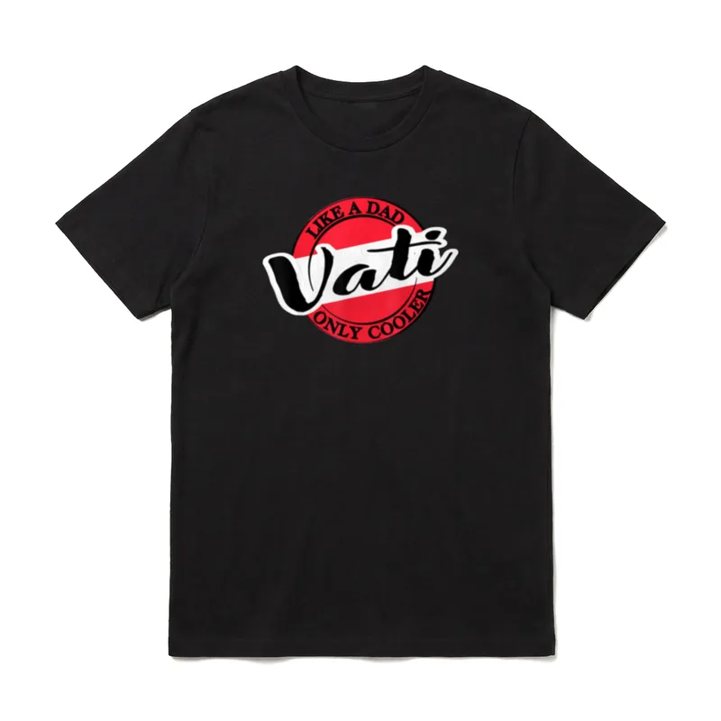 Vati Papa in Deutsche T-Shirt – Klassisches T-Shirt in Schwarz