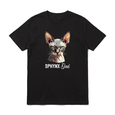 Sphynx Dad Kätzchen Sphynx T-Shirt – Klassisches T-Shirt in Schwarz