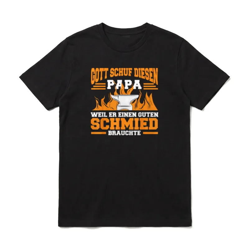 Waffenschmied Papa Schmied Schmiedekunst T-Shirt – Klassisches T-Shirt in Schwarz