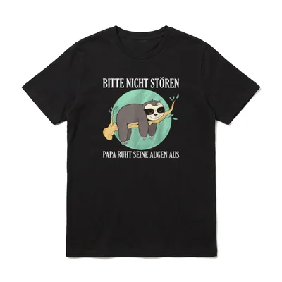 Bitte nicht stören Papa T-Shirt – Klassisches T-Shirt in Schwarz