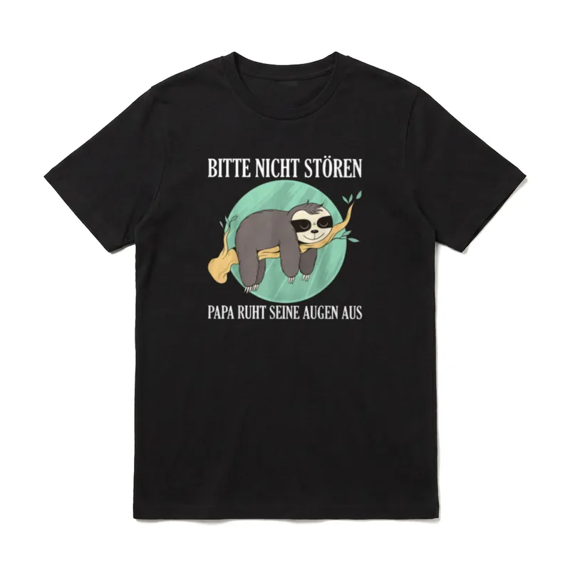 Bitte nicht stören Papa T-Shirt – Klassisches T-Shirt in Schwarz