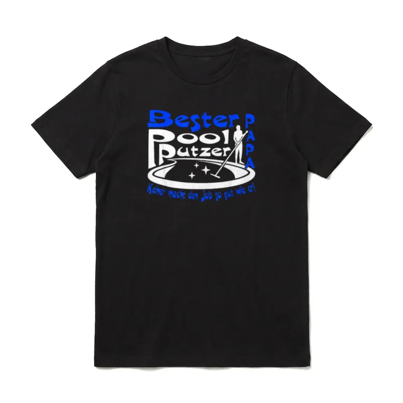 Pool putzen Papa Bademeister T-Shirt – Klassisches T-Shirt in Schwarz