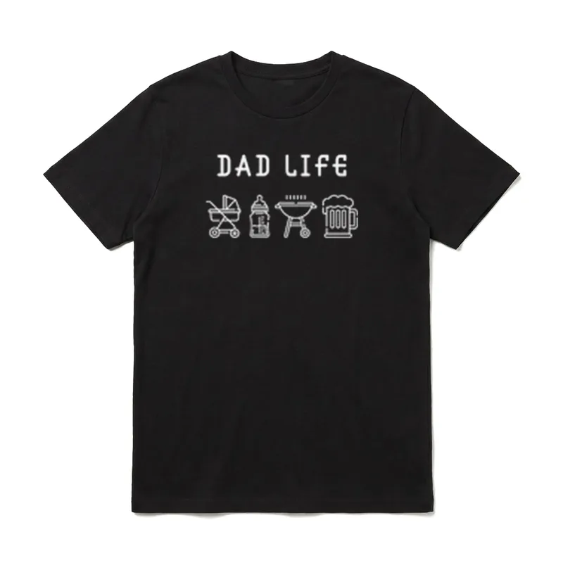 Dad Life Papa Sprüche & Geschenke T-Shirt – Klassisches T-Shirt in Schwarz