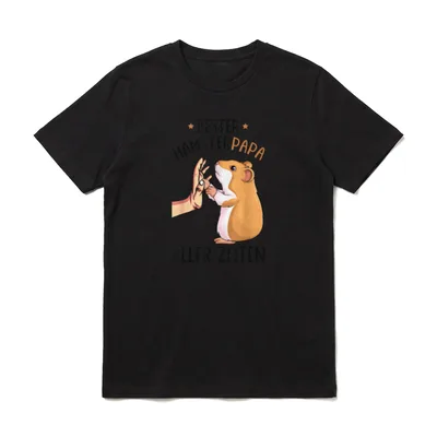 Bester Hamster Papa T-Shirt – Klassisches T-Shirt in Schwarz
