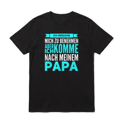 Ich Versuch Mich T-Shirt – Klassisches T-Shirt in Schwarz