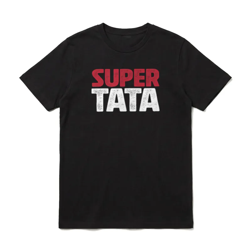 Polnischer Vater super Tata T-Shirt – Klassisches T-Shirt in Schwarz