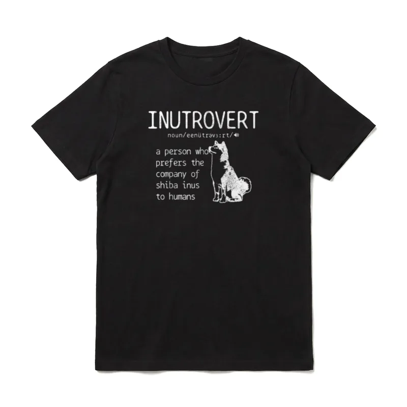 Shiba Inu Inutrovert Definition T-Shirt – Klassisches T-Shirt in Schwarz