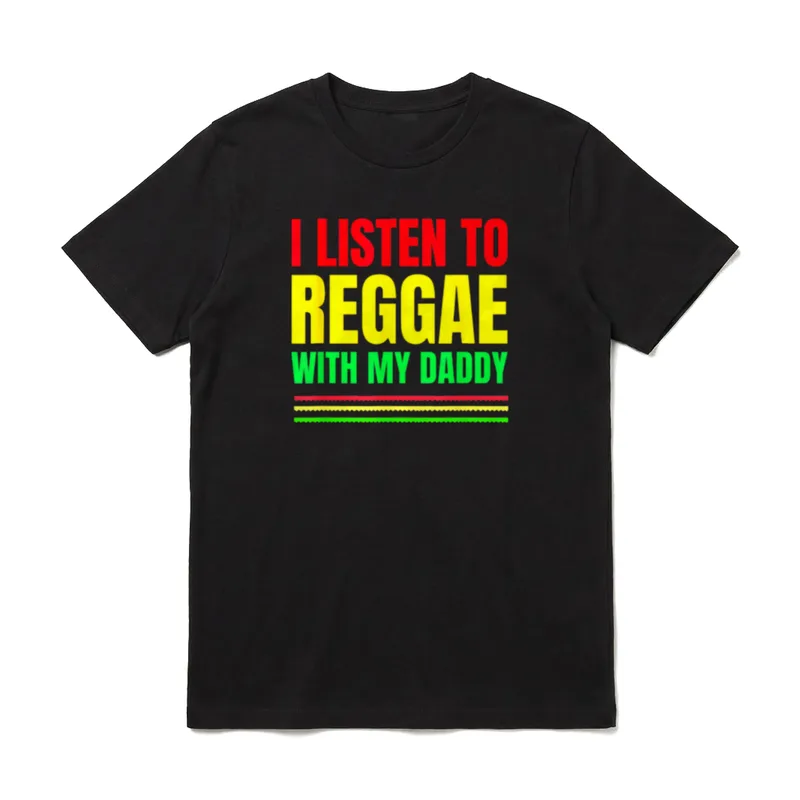 Reggae Kleinkind I Listen T-Shirt – Klassisches T-Shirt in Schwarz