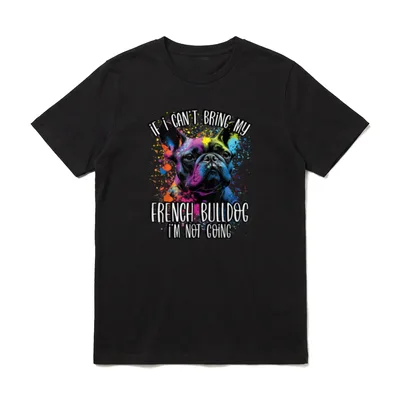 Colorful Splash Art Französische T-Shirt – Klassisches T-Shirt in Schwarz