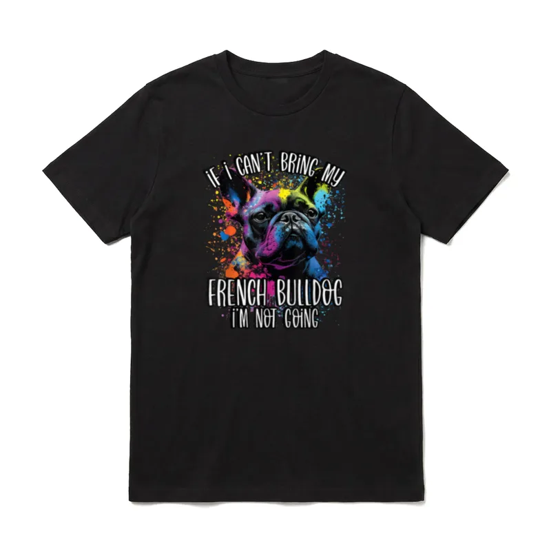 Colorful Splash Art Französische T-Shirt – Klassisches T-Shirt in Schwarz