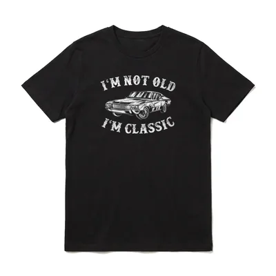 Lustiges Papa Oldtimer Oldtimer T-Shirt – Klassisches T-Shirt in Schwarz