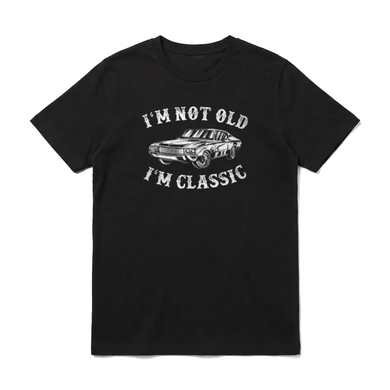 Lustiges Papa Oldtimer Oldtimer T-Shirt – Klassisches T-Shirt in Schwarz