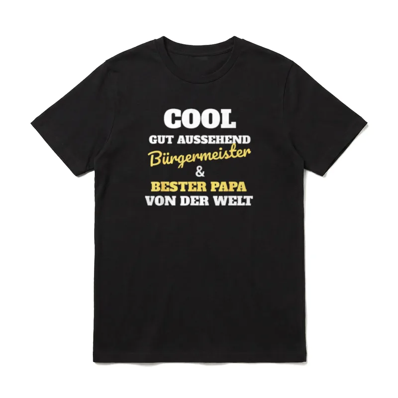 Cool Gutaussehend Bürgermeister T-Shirt – Klassisches T-Shirt in Schwarz