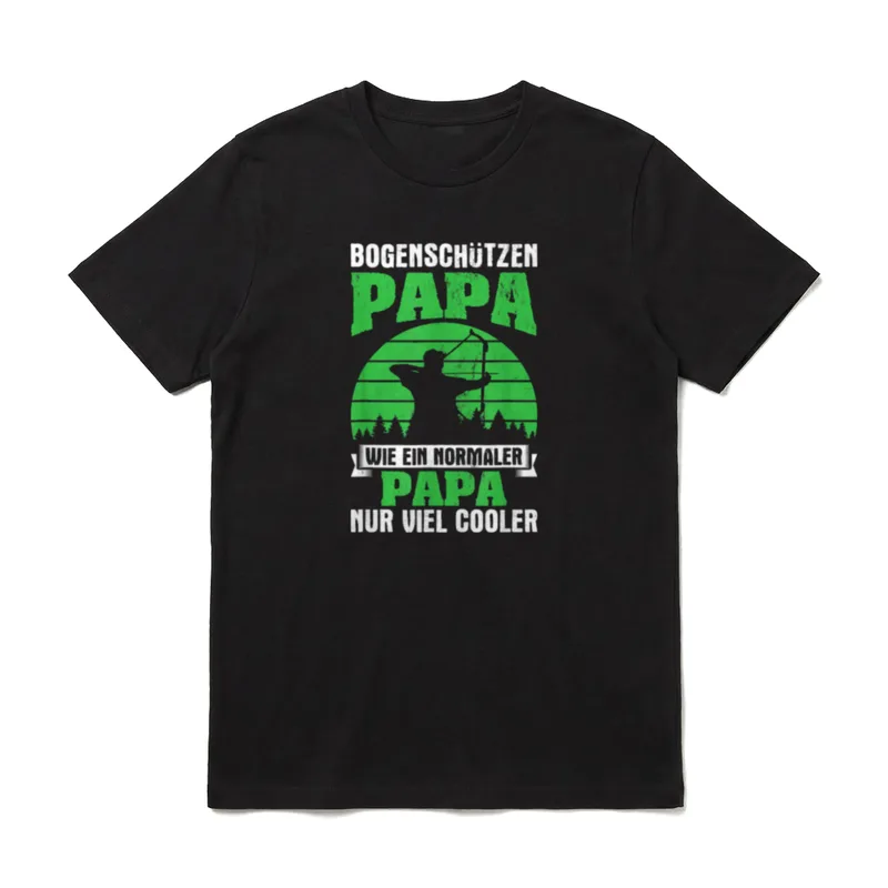 Archers Papa Viel Cooler T-Shirt – Klassisches T-Shirt in Schwarz