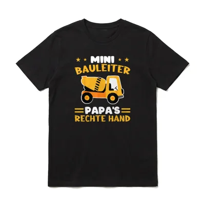 Mini Bauleiter Papa's Rechte T-Shirt – Klassisches T-Shirt in Schwarz