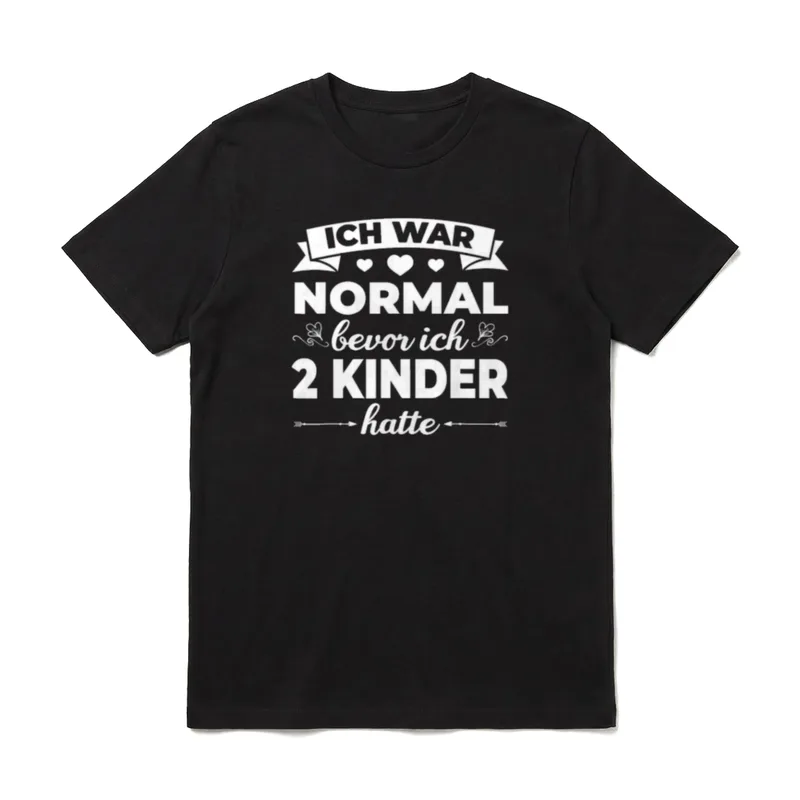 Ich war normal bevor T-Shirt – Klassisches T-Shirt in Schwarz
