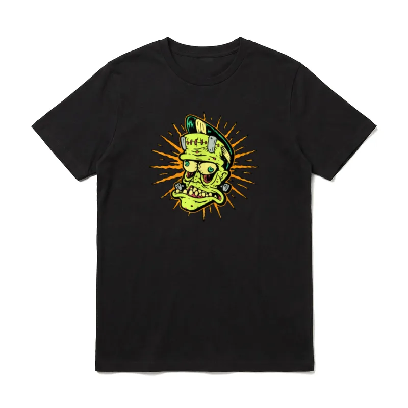 Lustiger Frankenstein Monster Freaky T-Shirt – Klassisches T-Shirt in Schwarz