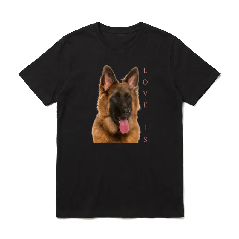 mit Schäferhund für Mama T-Shirt – Klassisches T-Shirt in Schwarz