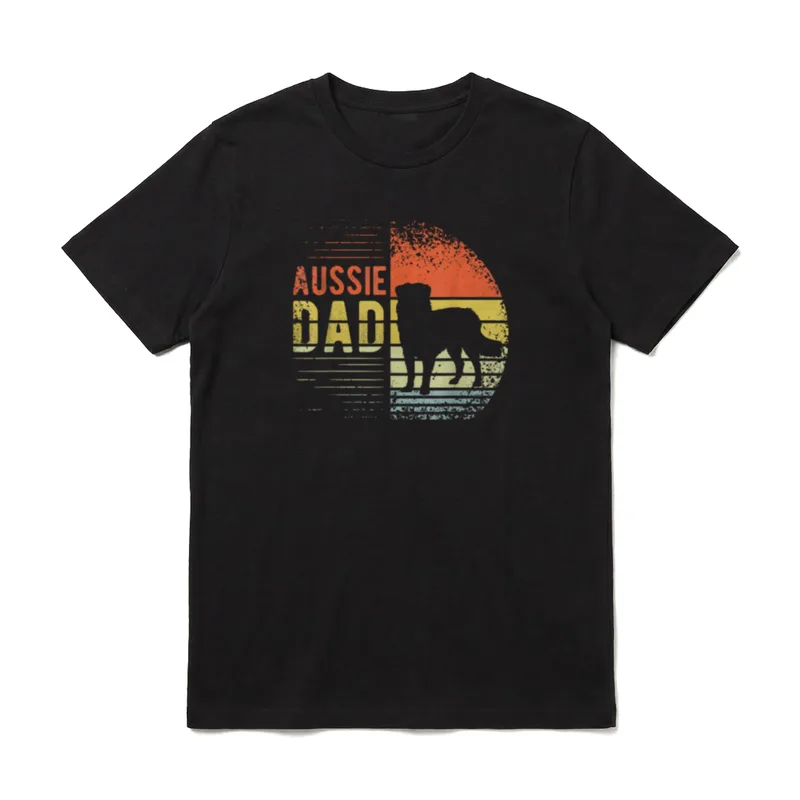Aussie Dad Australischer Hund T-Shirt – Klassisches T-Shirt in Schwarz