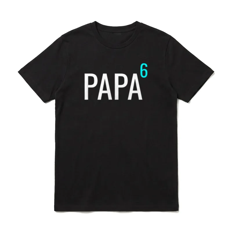 Papa hoch 6 Mathematik-Design T-Shirt – Klassisches T-Shirt in Schwarz
