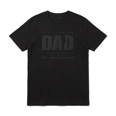 Fly Fishing Dad Fly T-Shirt – Klassisches T-Shirt in Schwarz