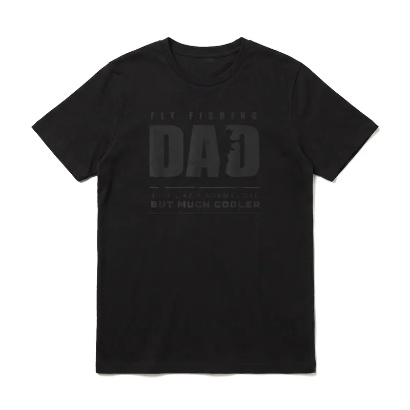 Fly Fishing Dad Fly T-Shirt – Klassisches T-Shirt in Schwarz
