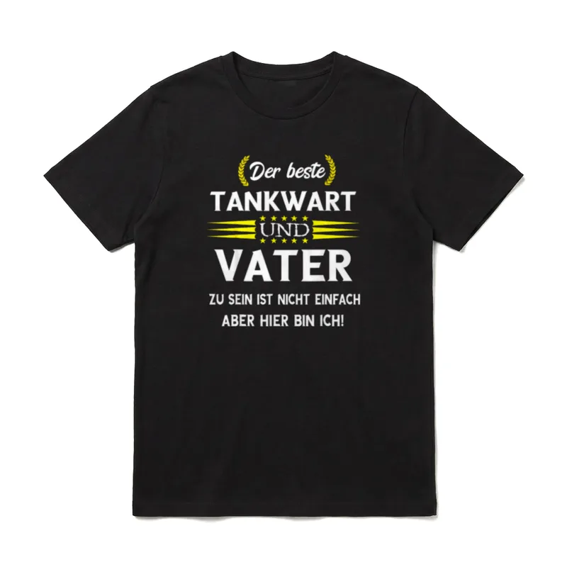 Tankwart Vater Tankstelle Papa T-Shirt – Klassisches T-Shirt in Schwarz