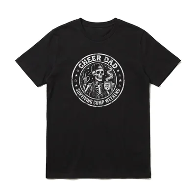 Cheer Dad Surviving Comp T-Shirt – Klassisches T-Shirt in Schwarz
