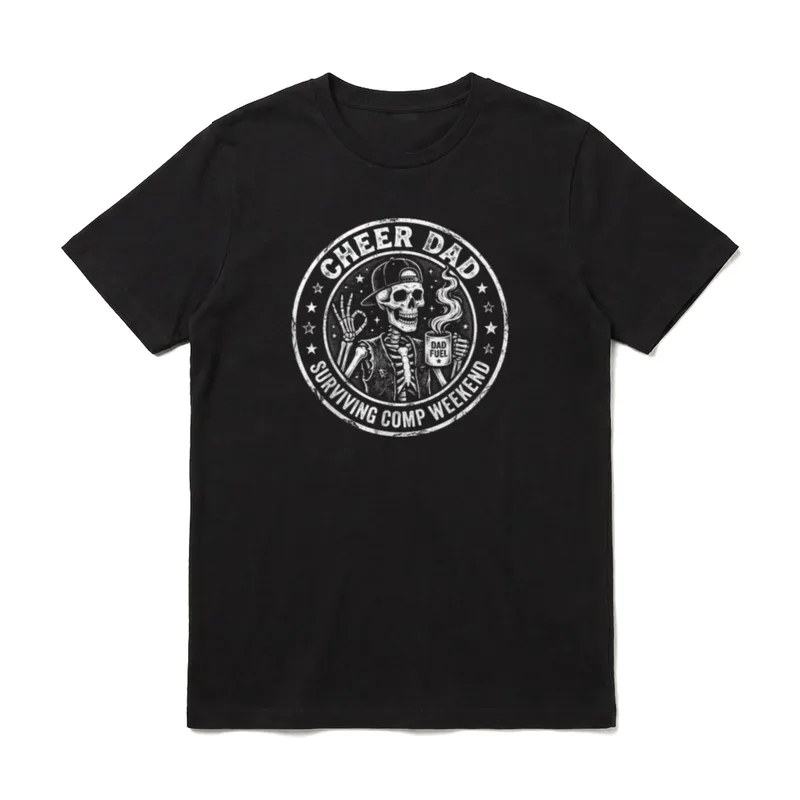 Cheer Dad Surviving Comp T-Shirt – Klassisches T-Shirt in Schwarz
