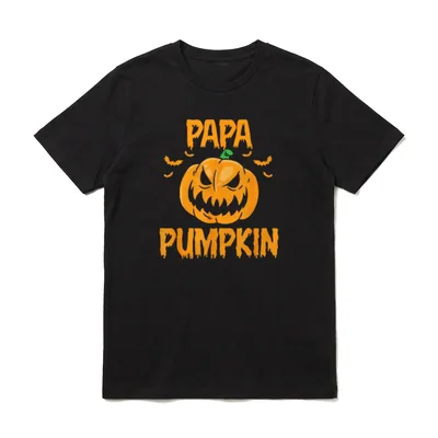 Papa Kürbis Passende Familie T-Shirt – Klassisches T-Shirt in Schwarz
